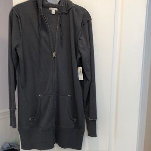 Old Navy Gray Zip-Up Hoodie